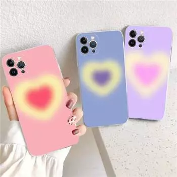 Эстетический чехол для телефона Vague Love Heart для iPhone XR X XS Max 14 13 Pro Max 11 12 Mini 6 7 8 plus SE 2020, чехол с принтом 6plus or 6s plus