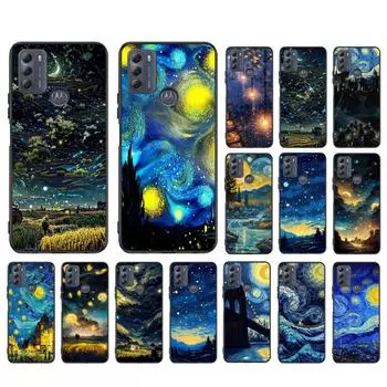 Эстетический чехол для телефона «Звездное небо» для Moto G84 G22 G32 G42 G52 G62 G53 G72 G60 G60S G100 G10 G20 G30 G13 G50 G 5G G Pure Moto G53