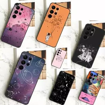 Эстетический чехол Planet для Samsung Galaxy S24 S23 S22 S21 S20 FE Ultra Plus S8 S9 S10 Note 10 20 Ultra Case Note 10 Plus