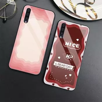 Эстетический чехол с граффити для Samsung Galaxy A52 A70 A71 A73 A53 A13 5g A03 A72 A22 A21s A03 Core A42, крышка из закаленного стекла For Samsung A02S