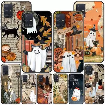 Эстетический чехол с милым призраком для Samsung Galaxy A54 A53 A32 A52s A12 A21s A51 A22 A31 A52 A72 A11 A14 A02s A23, чехол из ТПУ для телефона Samsung A02s