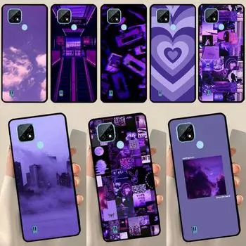 Эстетический фиолетовый чехол для OnePlus 10 9 Pro 8T 9R 10R Nord2 для Realme 8 Pro 9 GT Neo 3 2 Master 8i 9i OnePlus 10Pro