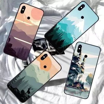 Эстетический художественный чехол для телефона для Xiaomi Redmi Note 11 10 9T 8 7 Pro Redmi 9 9A 9C 8 7 6, мягкий черный чехол для телефона Redmi Note 11 or 11S