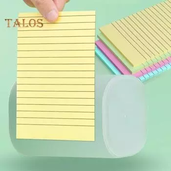 Эстетический липкий блокнот с линиями, 6 шт., повышает производительность. Широко используемые портативные нейтральные самоклеящиеся блокноты в стиле бохо. A