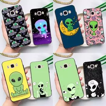 Эстетический милый чехол с изображением инопланетянина для Samsung Galaxy J3 J5 J7 2016 A3 A5 2017 A6 A7 A8 A9 J8 J4 J6 Plus 2018 задняя крышка J3 2017 - J330