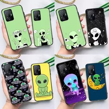 Эстетический милый мультяшный инопланетный чехол для POCO F5 X5 X3 Pro X4 F4 GT F3 M5s C40 чехол для Xiaomi 13 12 Lite 11T 12T Pro 12X Mi 12