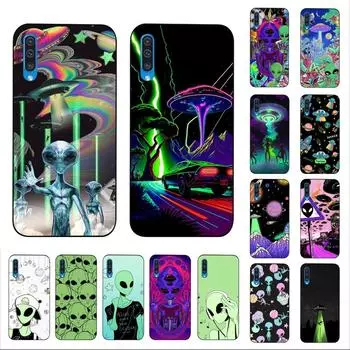 Эстетический милый мультяшный инопланетный космический чехол для телефона Samsung A 10 11 12 13 20 21 22 30 31 32 40 51 52 53 70 71 72 73 91 13 shell Samsung A30S