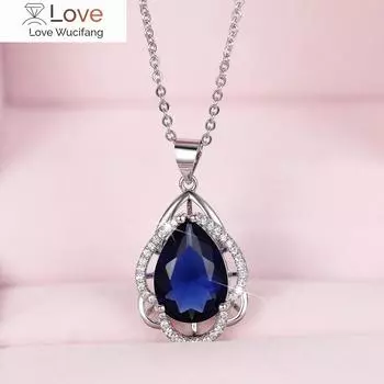 Эстетическое ожерелье с подвеской из кубического циркония Huitan для женщин на свадьбу, темпераментная женская шея, ювелирные изделия 45cm