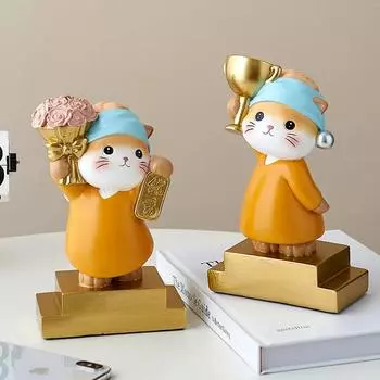 Эстетичные кошки, Креативная гостиная, Украшения для винного шкафа, Подарки на день рождения и выпускной для девочек, Милые украшения из смолы