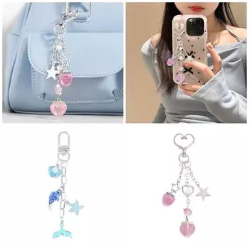 Эстетичный аксессуар для мобильного телефона с подвеской в виде фруктовой серии, брелки для ключей, стильный брелок с украшением A