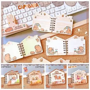 Эстетичный блокнот Capybara Kawaii Mini Lettering Pad Notepad To Do List Color Page Daily Notepad Gift Random 1PC