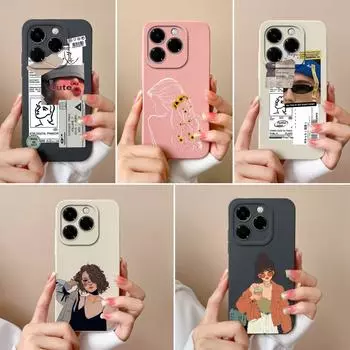 Эстетичный чехол для Hot 50 Pro Plus 50i Smart 9 Infinix Note 40X 4G 5G Мягкий милый силиконовый стильный дизайн для девочек Высококачественный крутой чехол для мальчика для Infinix Infinix Note 40X 5G