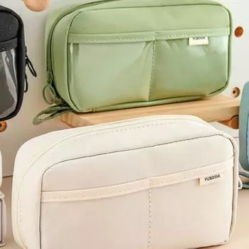 Эстетичный пенал большой емкости, пеналы для девочек, симпатичные корейские канцелярские принадлежности, школьные принадлежности, органайзер для ручек на молнии A3