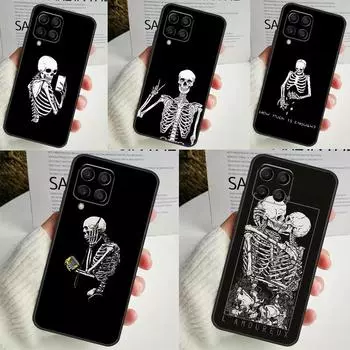 Эстетика скелет для Samsung Galaxy M55 M15 M13 M33 M53 M20 M30s M31s M12 M32 M52 M11 M51 M14 M34 M54 чехол Samsung M31