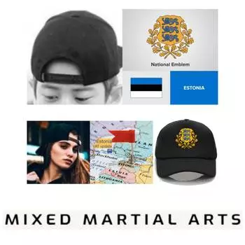 Эстония Эстонская кепка бейсболка унисекс мужчины женщины хлопок ММА кикбоксинг муай тай мода хип-хоп кепка спорт гольф кепка ретро винтаж символ эмблема One size