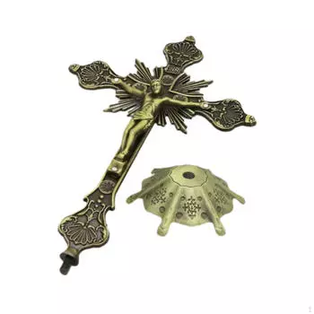 Jesus Crucifix Table Cross Prayerful Inspiration, Collection with Stand on The
