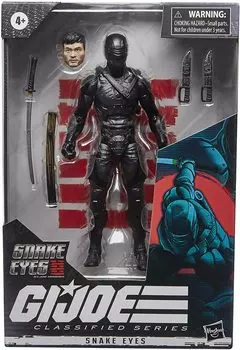 Jet Black Snake Eyes Classified Series 6inch Action Figure Snake Eyes SNAKE EYES GI JOE ORIGINS CLASSIFIED SERIES 6inch Action Figure SNAKE EYES