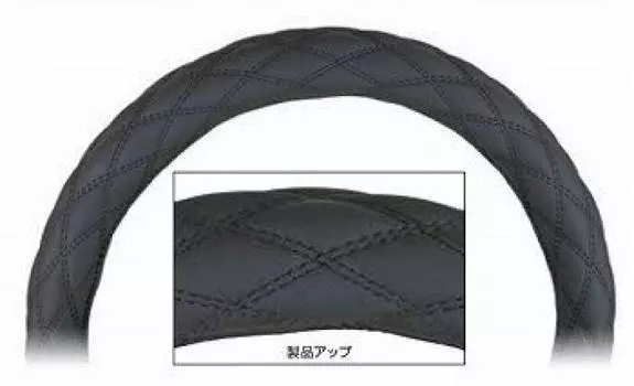 JET INOUE Fuji Mokomoko Чехол на руль W-строчка S Стиль нубук Нить 587992 H C Черный/Черный чёрный