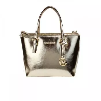 Jet Set Бледный металлик XS Carryall Top Zip Tote Bag Женская сумка-мульти