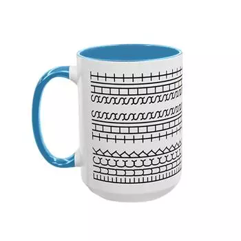 Эта кружка для кофе со скрытым сообщением, креативная новая керамическая кухонная забавная черная кофейная чашка One Size синий