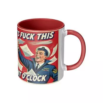 Эта кружка для кофе со скрытым сообщением, креативная новая керамическая кухонная забавная черная кофейная чашка One Size