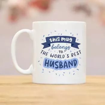 Эта кружка Лучшая в мире жена День святого Валентина Керамическая кофейная кружка Чашка для воды Муж 301-400ml