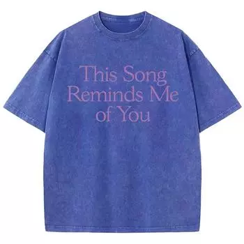 Эта песня напоминает мне о тебе. Мужские футболки с принтом. Универсальные футболки с заниженной линией плеч. Футболка большого размера в стиле ретро. Уличная одежда. S