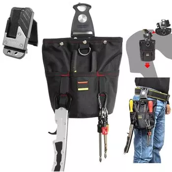 Эта универсальная сумка для инструментов для и других электромонтажных работ идеально подходит для плотников и . Она оснащена съемным зажимом для быстрого крепления инструментов и карманом. Сделана из белый