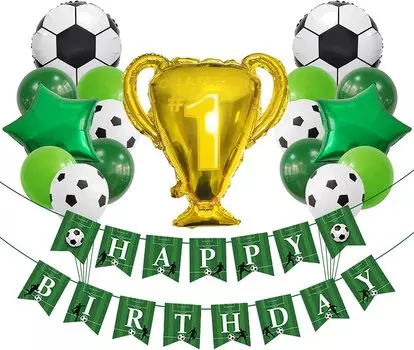JETBON украшение на день рождения в футбольной тематике