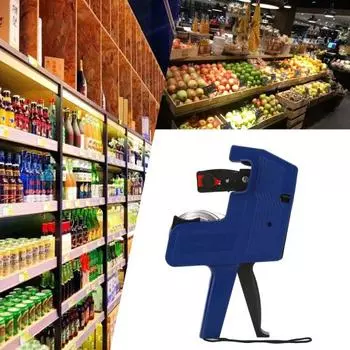 Этикетировочная машина для цен MX-5500, однорядная, простая в эксплуатации, портативная, 8-значная, для маркировки этикеток