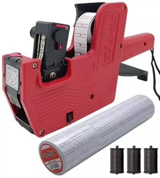 Этикетировщик MX5500 1 линия Этикетка Huichuang включает в себя 3 картриджа и 10 ценников применимо к ценнику дата номер дата годности дата истечения срока годности