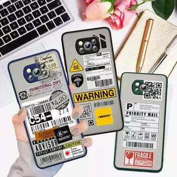 Этикетка доставки для Xiaomi Poco X3 GT NFC M3 Note 10 11 Ultra Lite 10T 10S CC9 Pro матовый полупрозрачный чехол для телефона Xiaomi Mi Poco X3 GT