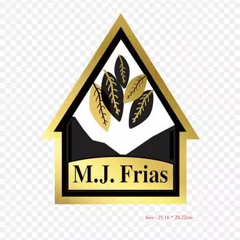 Этикетка Mj Frias Cigar Co, сигары, термопереносная печать, виниловые нашивки, наклейки для одежды, аппликации «сделай сам», моющиеся нашивки
