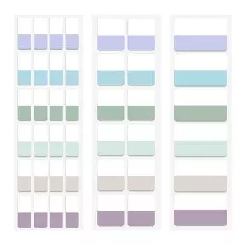 Этикетка на странице блокнота, одноцветная индексная этикетка, наклейки с метками, самоклеящаяся маркерная бумага с разбивкой по категориям, бумага для дневника, планировщика дня 45*28mm