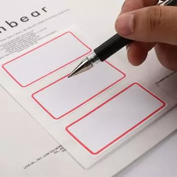 Этикетка-наклейка Белая наклейка Наклейка с именем Пустые примечания