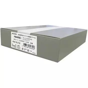 Этикетка-наклейка для продавца FBA Этикетка продукта Бумага Чисто отклеивающаяся 40 сторон 300 листов 80332 [совместимо с FBA] A-One