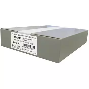 Этикетка-наклейка для продавца FBA Этикетка продукта Бумага Чисто отклеивающаяся 24 стороны 300 листов 80331 [совместимо с FBA] A-One