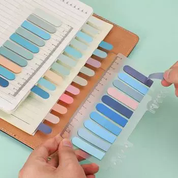 Этикетка Офисные принадлежности Индексные наклейки с линейкой Индексные заметки Бумага для этикеток Закладки Наклейки для маркировки B