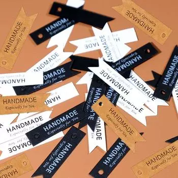 Этикетка с флагом в виде ласточкиного хвоста, этикетка из крафт-бумаги, этикетка для свечей, ароматическая свеча, частная торговая марка, аксессуары для самостоятельного изготовления свечей, подарки Yellow 20PCS