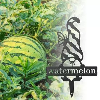 Этикетка с растениями, яркий изысканный реалистичный тонкий мастерство, интересный декоративный мини-садовый гном, маркер для растений для улицы A