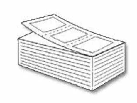 Этикетка SATO Logistics PD Стандартная белая однотонная с прочным клеем Горизонтальные части P50 x W85 мм [сгиб A] 15 000