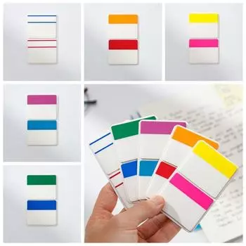 Этикетки для чтения Липкие заметки Ключевые точки Маркер Индексные наклейки 50 листов Студент D