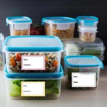 Этикетки для заморозки, самоклеящиеся наклейки, этикетки для эффективного хранения продуктов, упаковка из 250 наклеек размером 5x3 см B