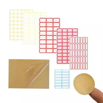 Этикетки-наклейки Самоклеящиеся этикетки Наклейки с записываемыми этикетками Маленькие ценники для банок Контейнеры для хранения Коробки Папки для файлов Конверты A4 adhesive label printing paper 5pcs