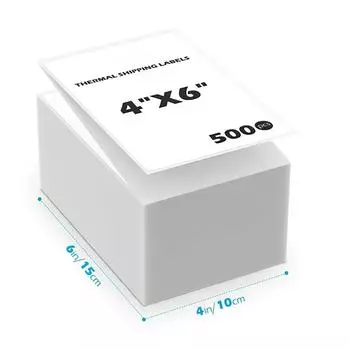 Этикетки NefLaca Direct Thermal 4x6 Этикетки с перфорацией One Size