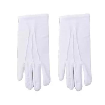 Этикетные перчатки Модные дышащие легко носить Противоскользящие варежки Идеально подходят для поднятия флага Простота белый