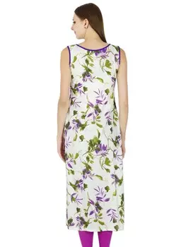 Этническая Курти Индийская Женская Повседневная Хлопковая Дизайнер Болливуд Курта Топ Туника 10 белый