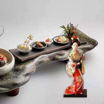 Этнические японские куклы-гейши, кимоно, Коллекционная фигурка, статуя девушки для спальни Style A