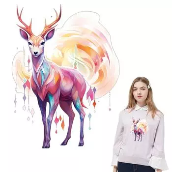 Этнические термонаклейки с изображением козла, модные джинсы, термопресс, аппликация в полоску, аксессуары «сделай сам», наклейки, железные нашивки для одежды