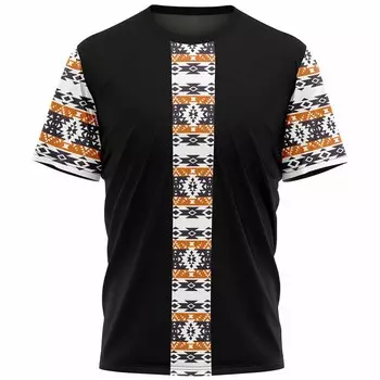 Этнический племенной 3D принт мужская футболка уличная мужская мода повседневная свободные топы с круглым вырезом и короткими рукавами летние топы S